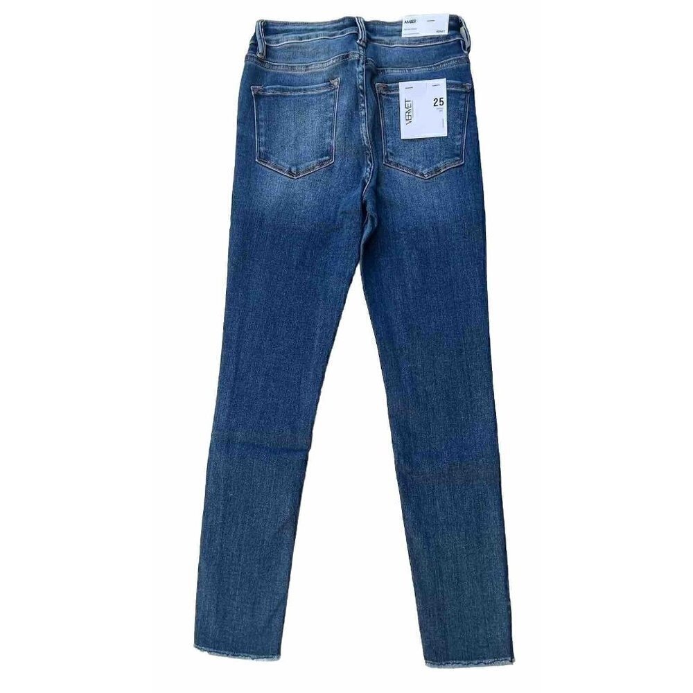 Vervet By Flying Monkey Amber Mid-Rise Skinny Jeans for Women - Size 25 - Picture 2 of 16